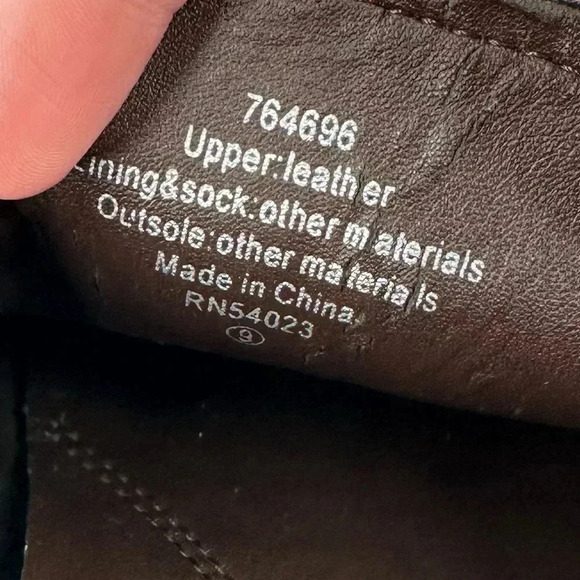 Banana Republic mens flats 9 chocolate brown suede square toe driving loafers - Picture 6 of 10